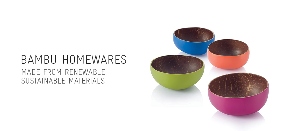 Bambu Homewares. Made from renewable, sustainable materials.